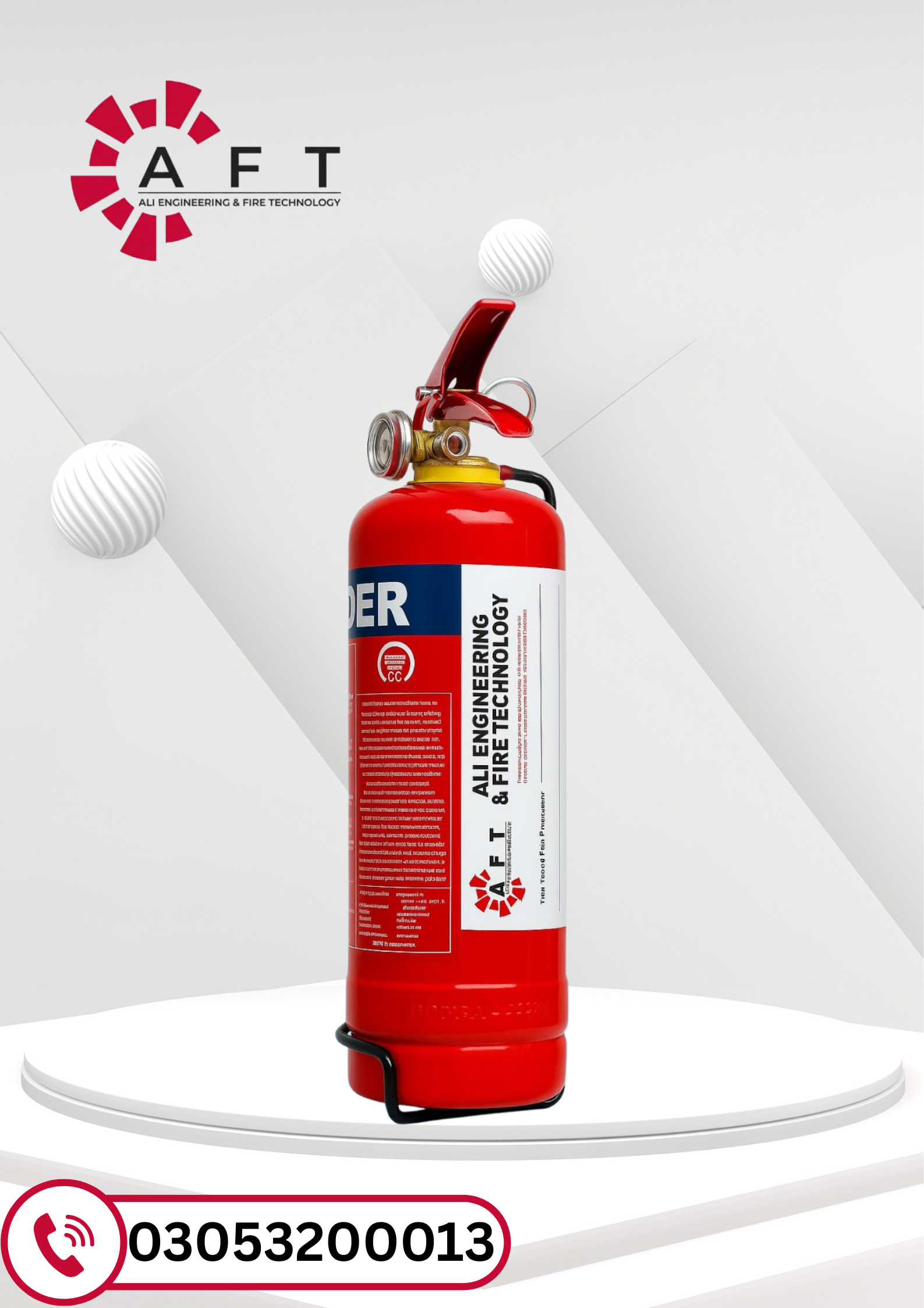 1KG DCP Fire Extinguisher | ABC Dry Chemical Powder Fire Extinguisher