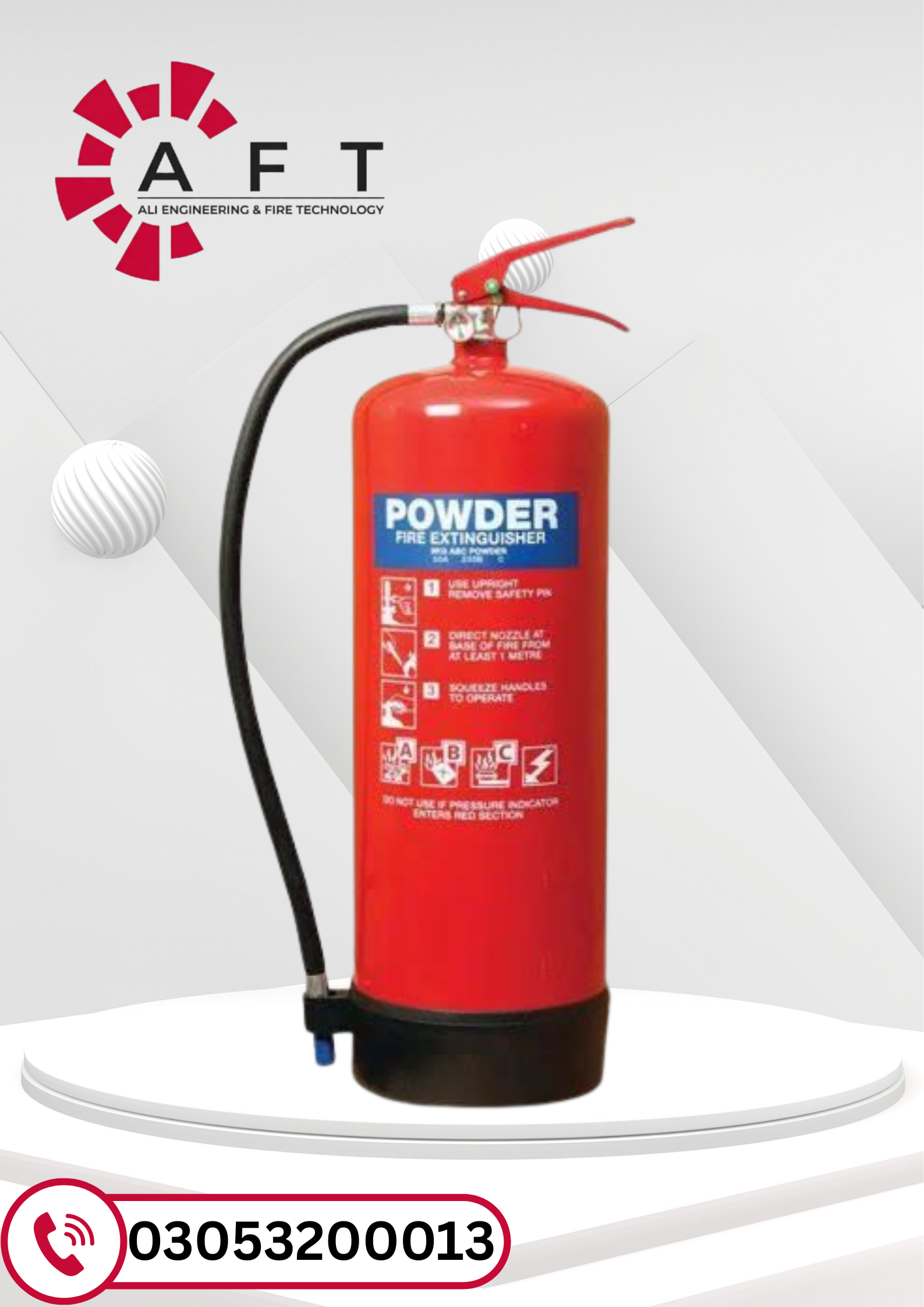 9KG DCP Fire Extinguisher | ABC Dry Chemical Powder Fire Extinguisher